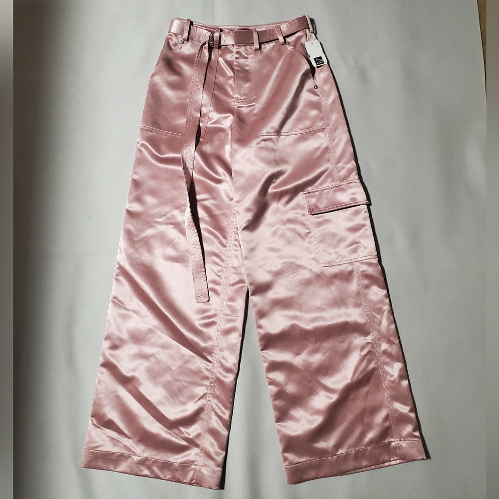 STAUD Pink Wide Leg Pants - Picture 7 of 16